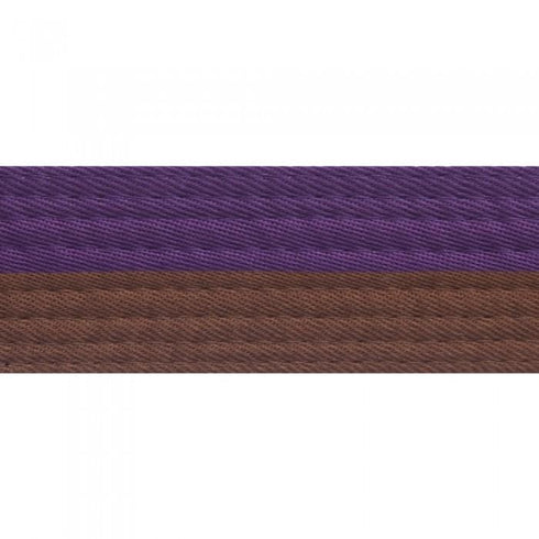 BOLD LOOK HALF ORANGE WITH HALF COLOR BELTS-PURPLE/BROWN-1